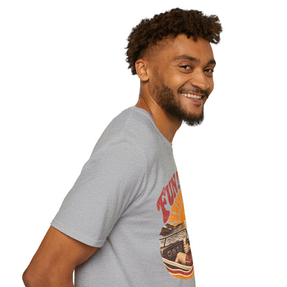 Retro 'FUN! FACT!' Surf Tee — Vintage Sunset Beach Graphic T-Shirt