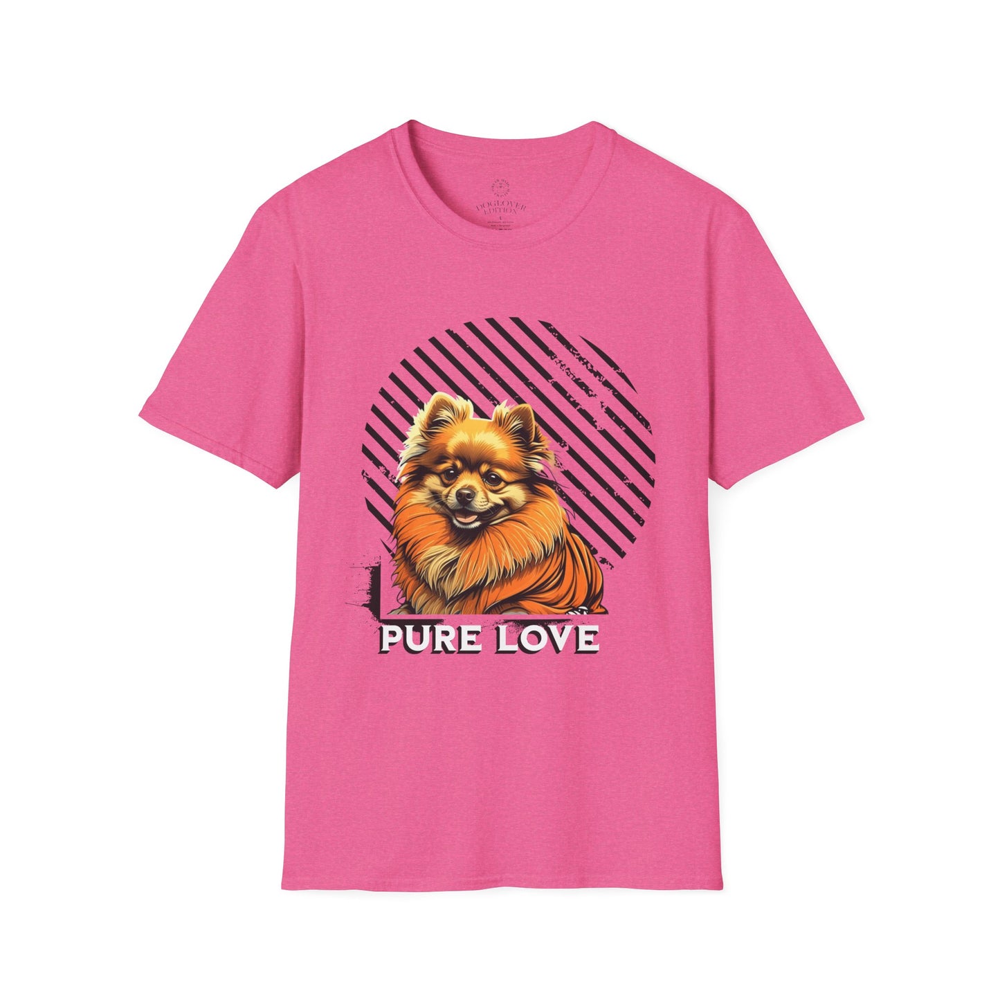 Pure Love Pomeranian T-Shirt - Unisex Softstyle Tee for Dog Lovers