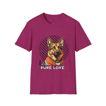 Pure Love Dog Art Unisex T-Shirt - Perfect Gift for Dog Lovers