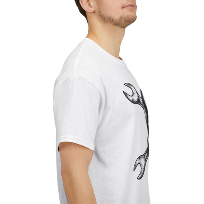 Mechanic Skull Tee — Wrench Crossbones Graphic T-Shirt