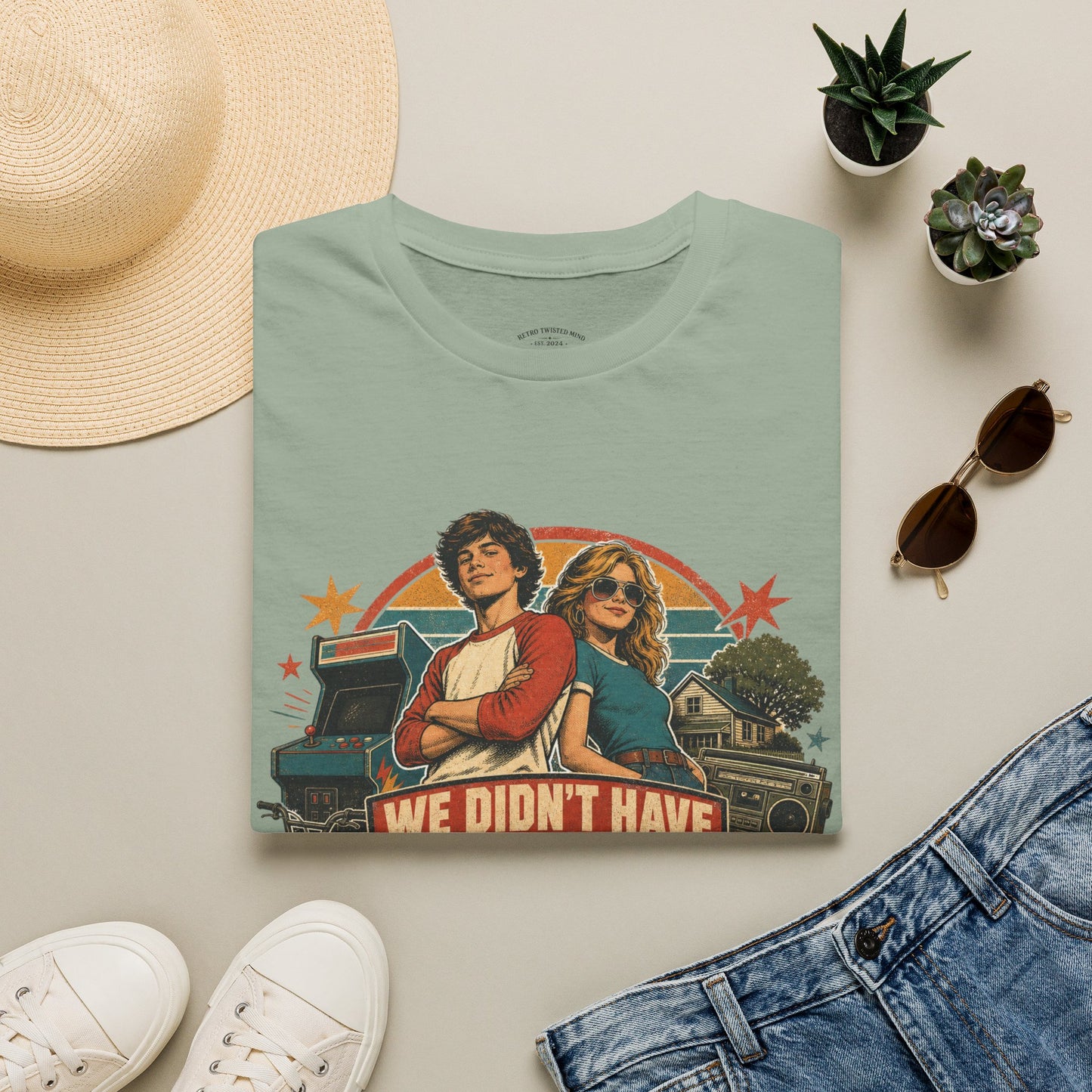 Retro Stranger Things 'We Didn't Have The Internet' T-Shirt
