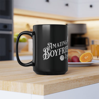 Amazing Boyfriend, Basketball, Valentine's  day gift for him .Black Mug