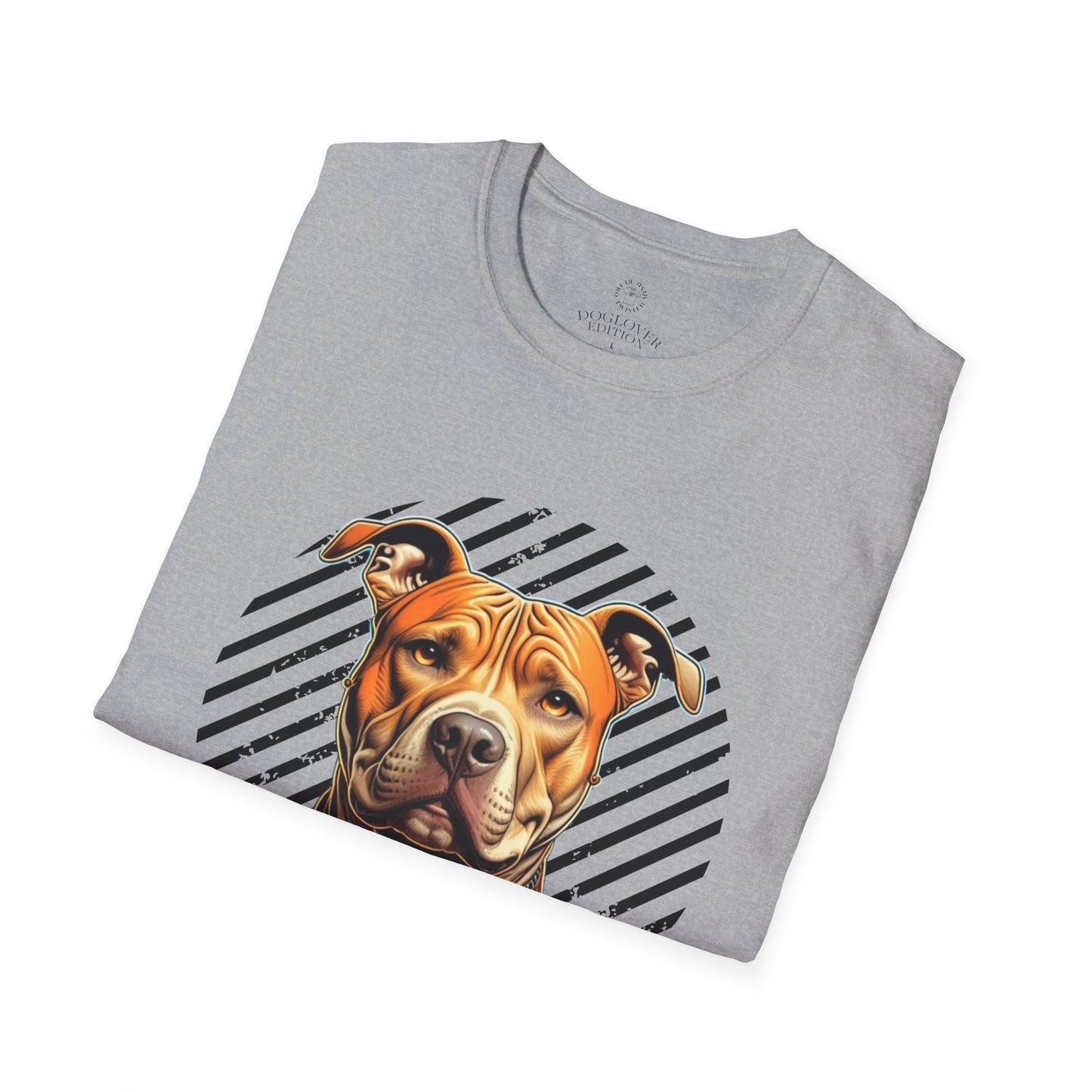 Unisex Softstyle T-Shirt - Pure Love Pitbull Graphic Tee