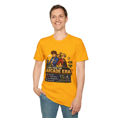 Retro Arcade Era T-Shirt — Pixel RPG Game Tribute
