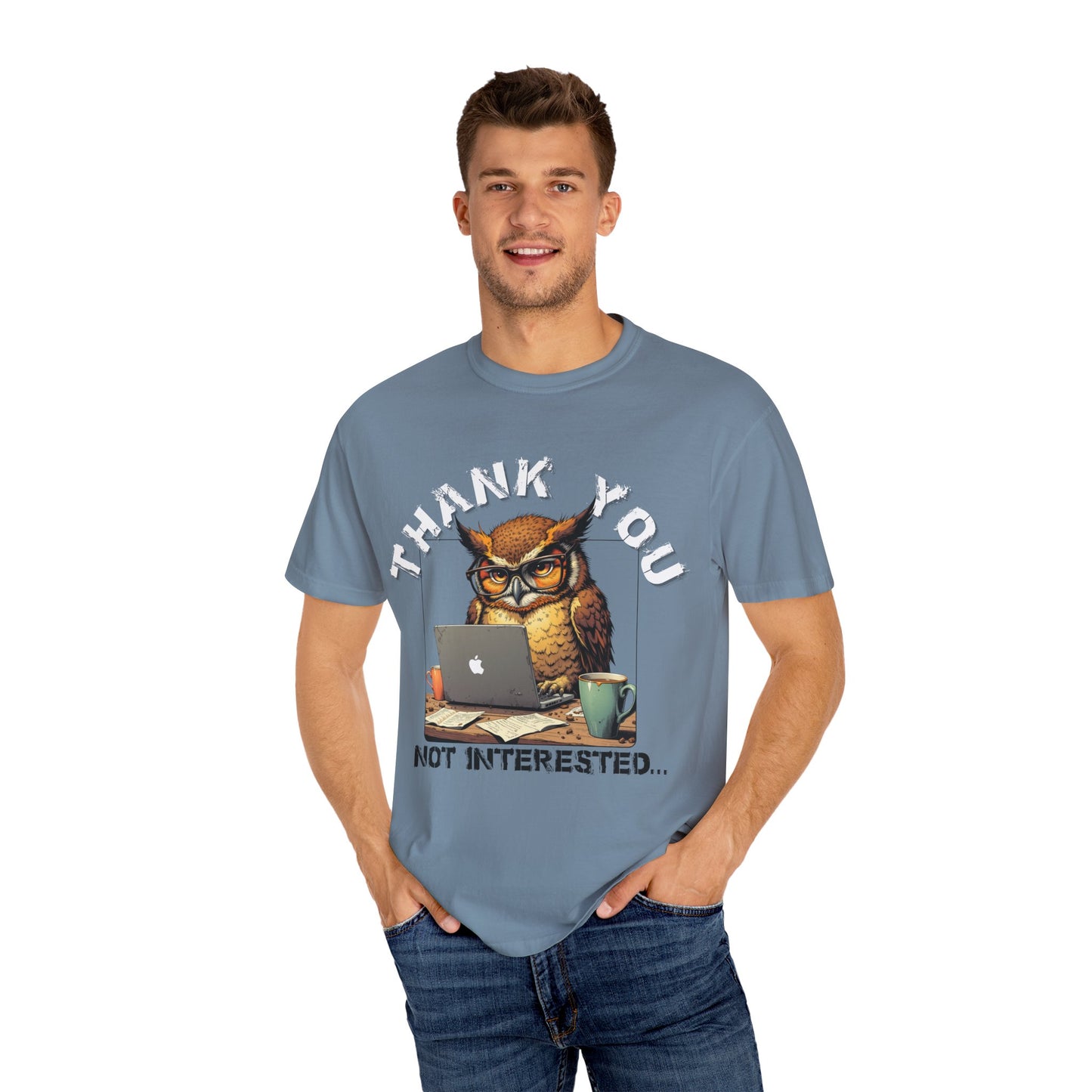 Owl 'Thank You, Not Interested' Graphic T-Shirt