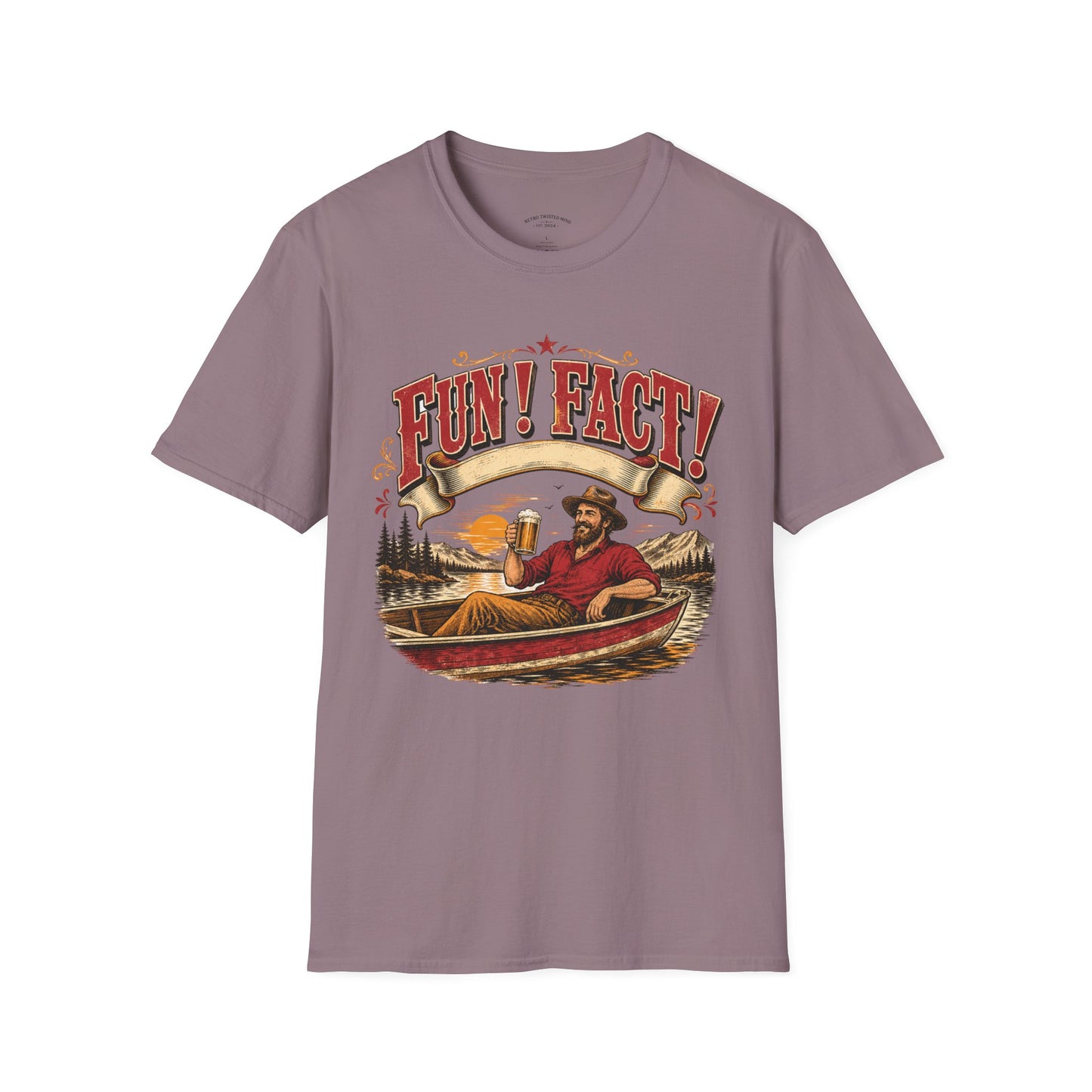 Fun! Fact! T-Shirt — Vintage Beer Drinker Graphic Tee