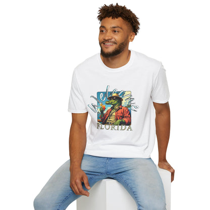 Welcome to Florida Graphic Unisex Softstyle T-Shirt, florida,gator