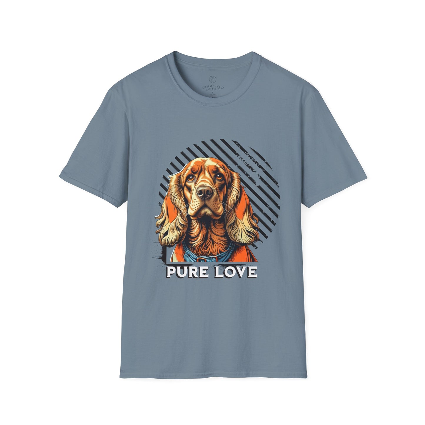 Pure Love Dog T-Shirt - Unisex Softstyle Tee for Dog Lovers
