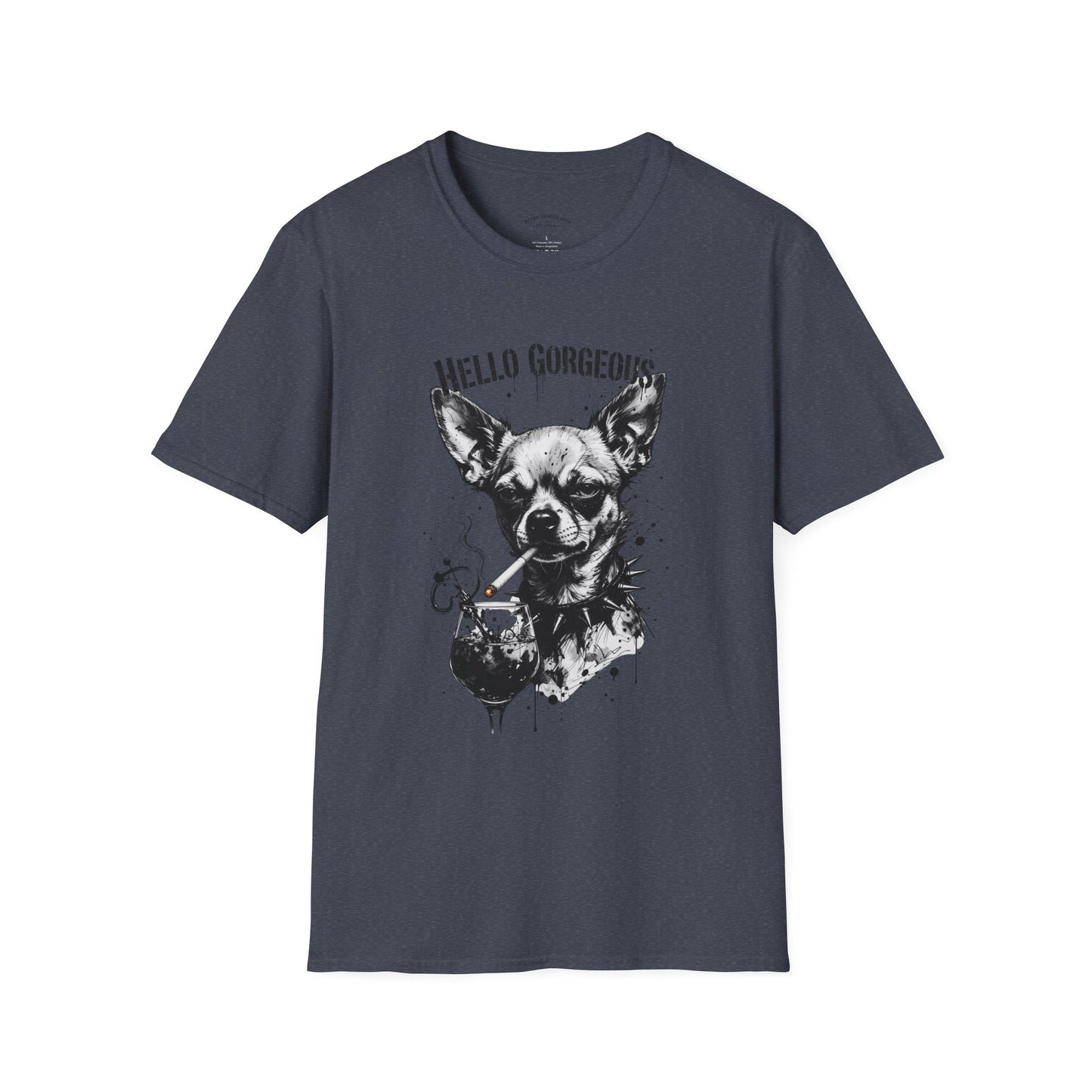 Chihuahua 'Hello Gorgeous' Tee - Cute Dog Graphic T-Shirt