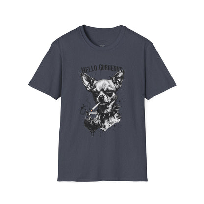 Chihuahua 'Hello Gorgeous' Tee - Cute Dog Graphic T-Shirt