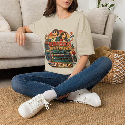 Raised Without Wi‑Fi T-Shirt — Retro 'Legends' Vintage Graphic Tee