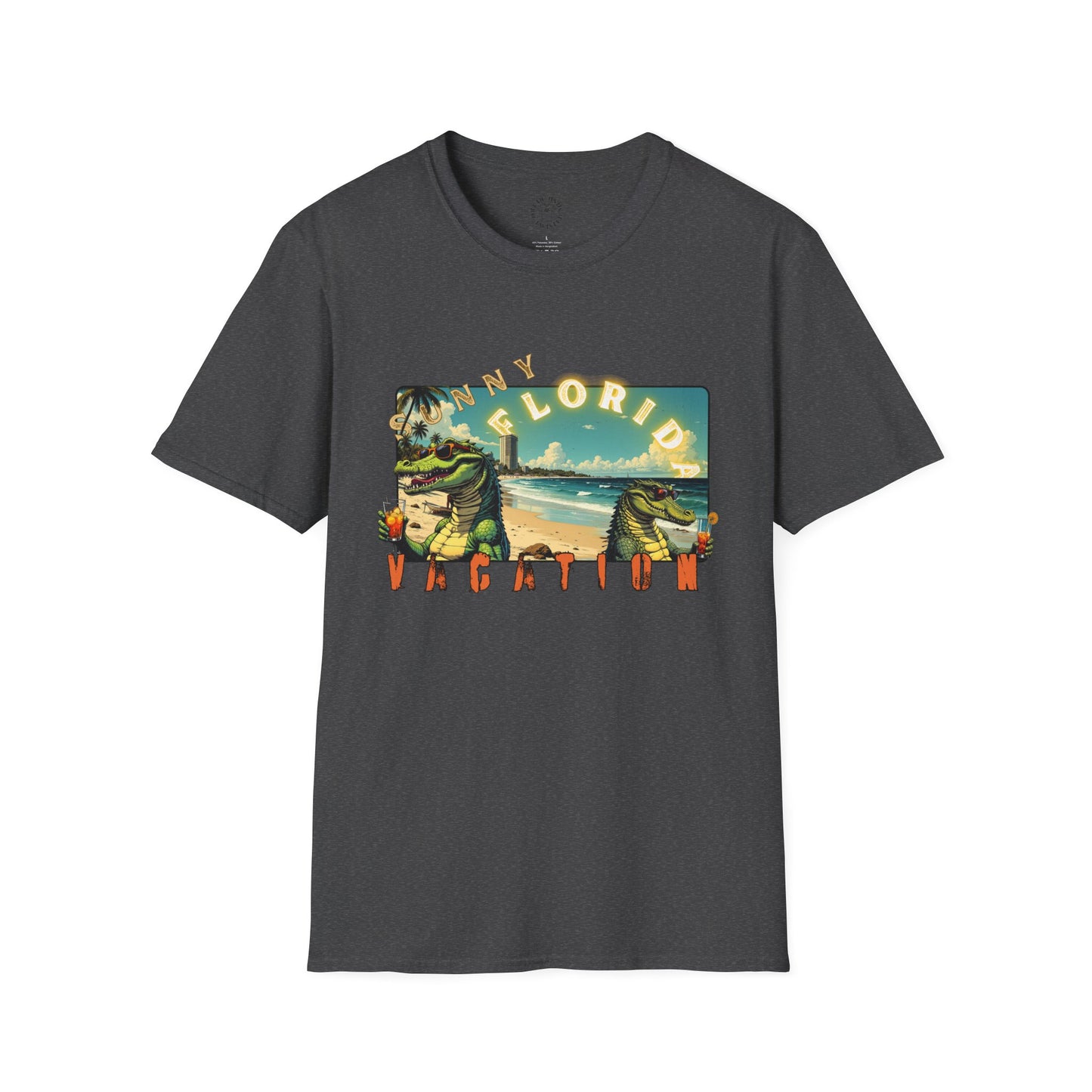 Sunny Florida Vacation T-Shirt - Unisex Softstyle Tee for Travel Lovers