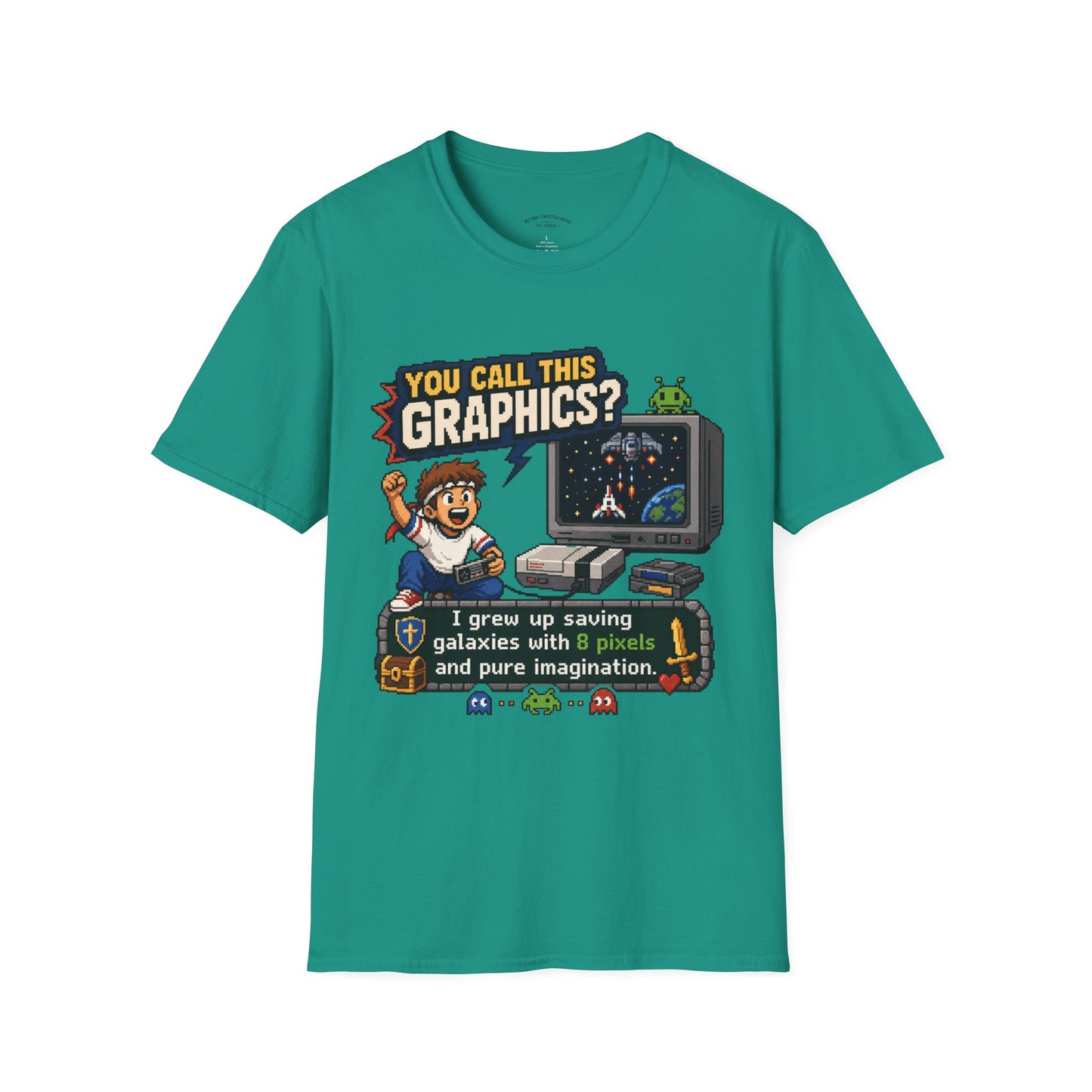 T-Shirt — "You Call This Graphics?" Retro Gamer Vintage Video Game Tee