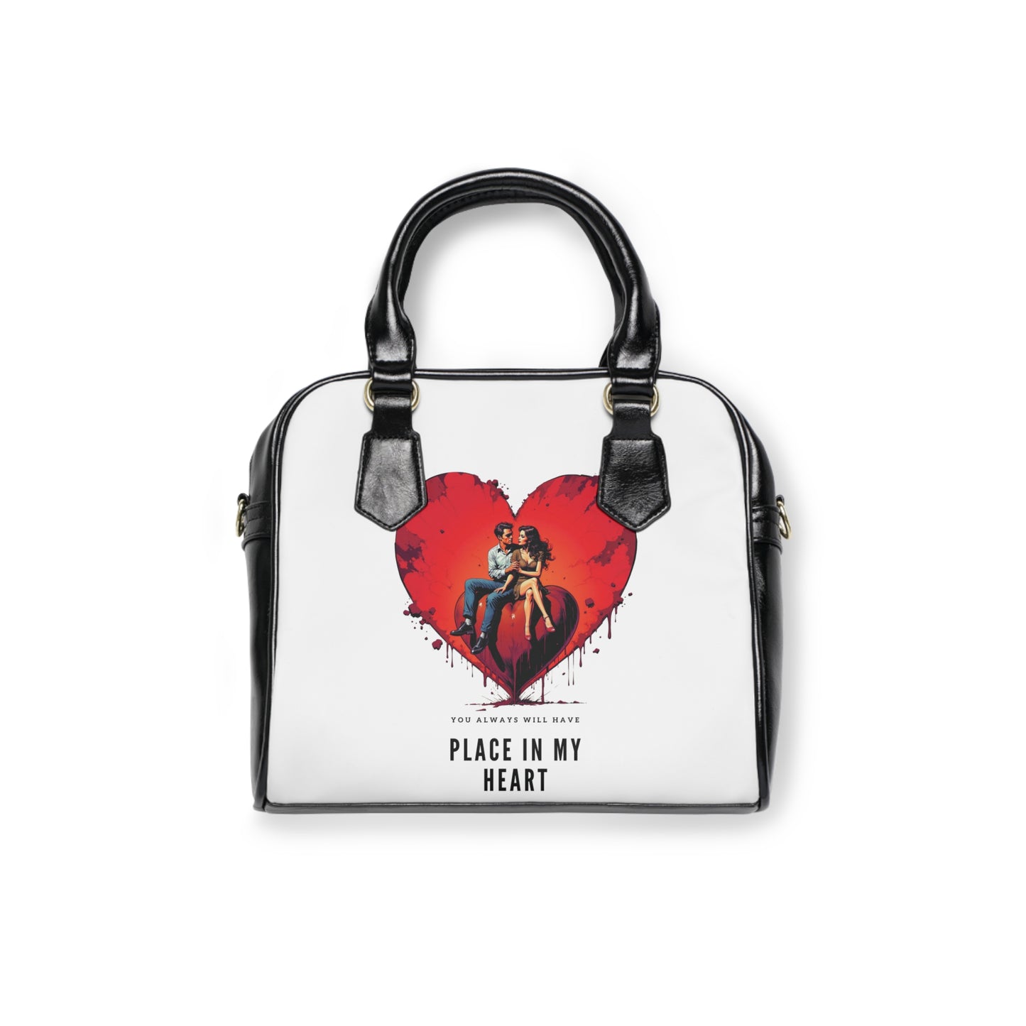 Heartfelt Shoulder Handbag - "Place in My Heart" Design