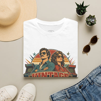 Vintage Human T-Shirt — Retro 70s Duo Graphic Tee