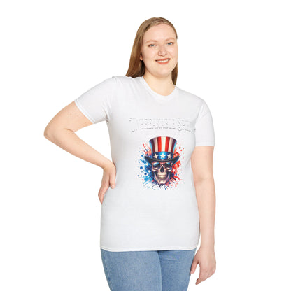 Patriotic Skull T-Shirt | Unisex Independence Day Tee