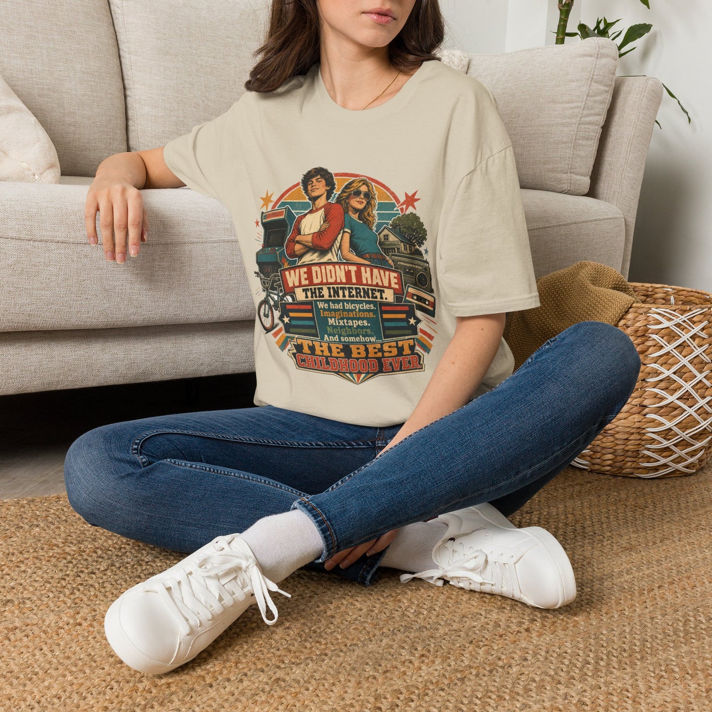 Retro Stranger Things 'We Didn't Have The Internet' T-Shirt