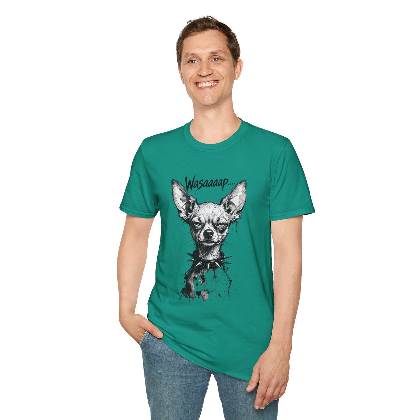 Chihuahua 'Wasaaaap' Graphic T-Shirt — Funny Dog Tee for Pet Lovers
