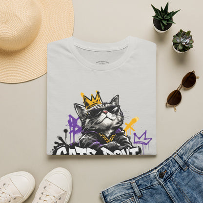 Cat Graphic Tee — "Cats Don't Have Owners They Have Staff"