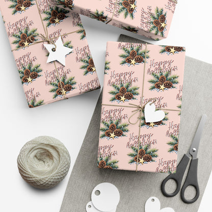 Cardinal & Pine Holiday Gift Wrap Paper