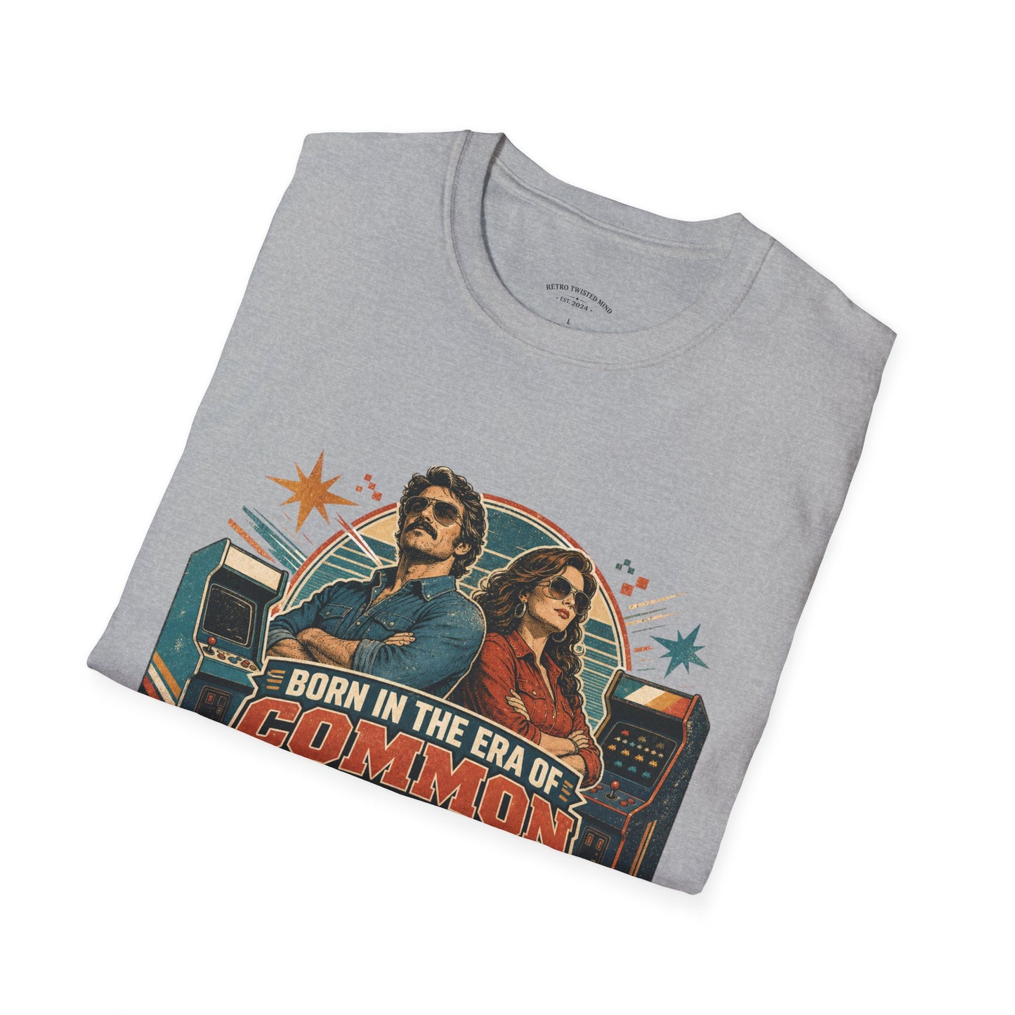 Born in the Era of Common Sense T-Shirt — Retro 70s Vintage Political Graphic Tee