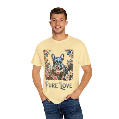 Pure Love Unisex Garment-Dyed T-Shirt - Perfect for Dog Lovers
