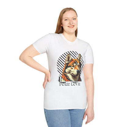 Pure Love Dog Unisex Softstyle T-Shirt - Perfect Gift for Dog Lovers
