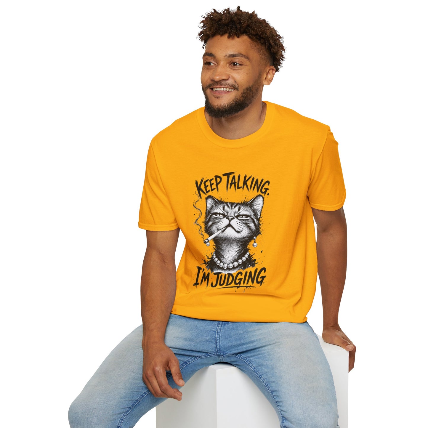 Keep Talking, I'm Judging Cat T-Shirt