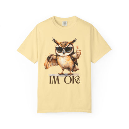 “I’m OK” Owl T-Shirt — Cute Thumbs-Up Owl Graphic Tee