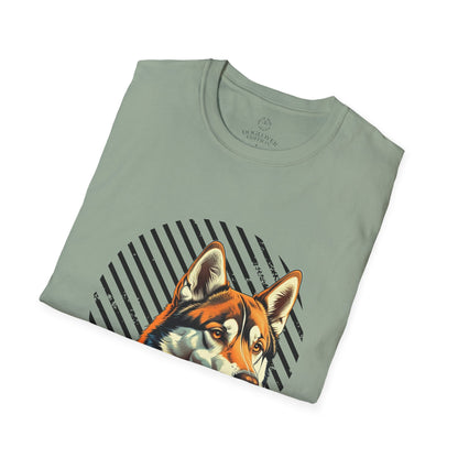 Pure Love Unisex Softstyle T-Shirt - Orange Dog Design