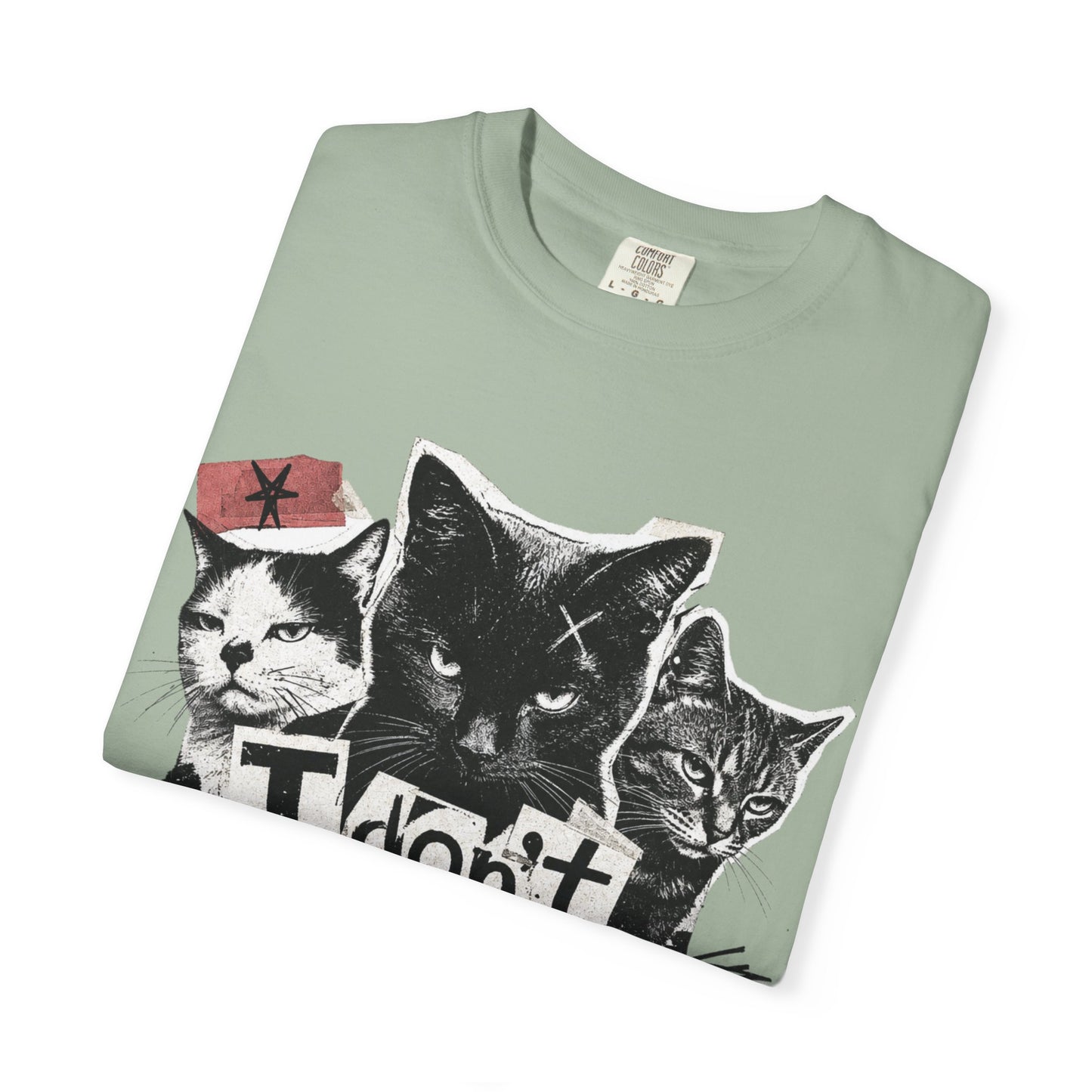 I Don’t Trust People Cat T-Shirt — Grunge Graphic Tee for Cat Lovers