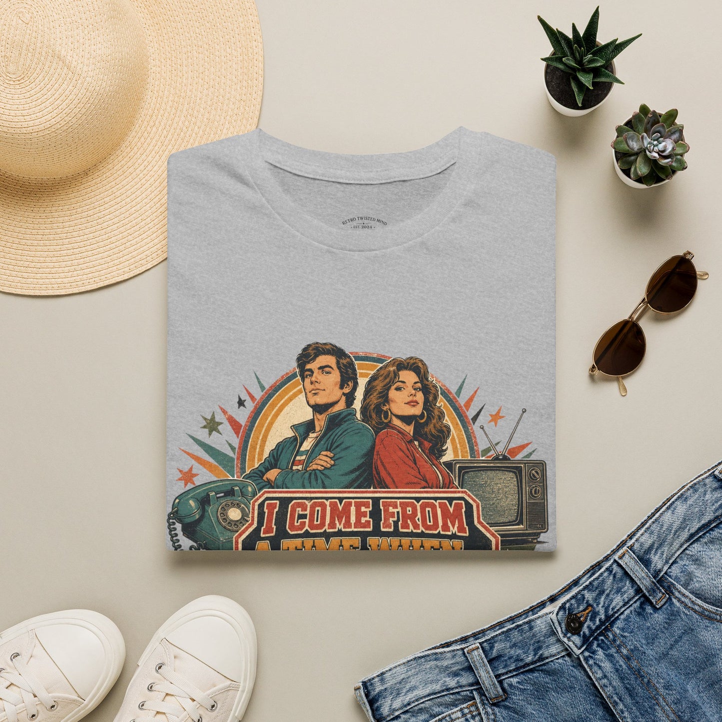 Vintage Road Trip T-Shirt — "I Come From A Time When" Retro Couple Graphic