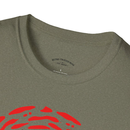 Doberman Graphic T-Shirt — Red Halo 'Bandit' Design