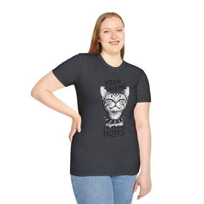 Keep Talking I'm Taking Notes Cat T‑Shirt