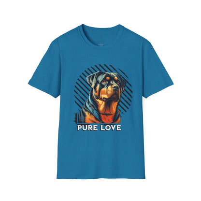 Pure Love Rottweiler Unisex Softstyle T-Shirt - Dog Lover Gift