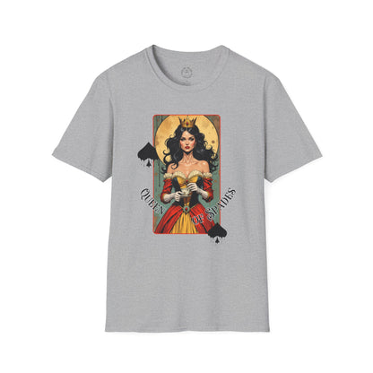 Queen of Spiders Unisex Softstyle T-Shirt - Bold Graphic Tee for Fans of Fantasy & Mythology,queen,girl