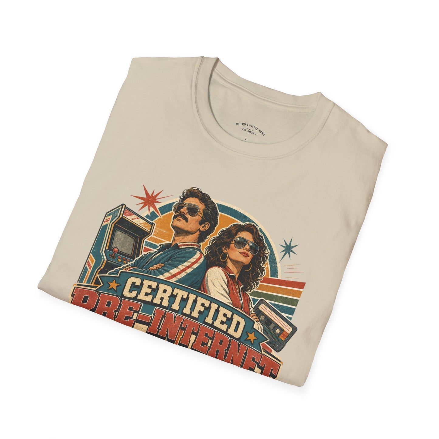 Certified Pre-Pandemic Survivor T-Shirt — Retro 70s Vintage Graphic