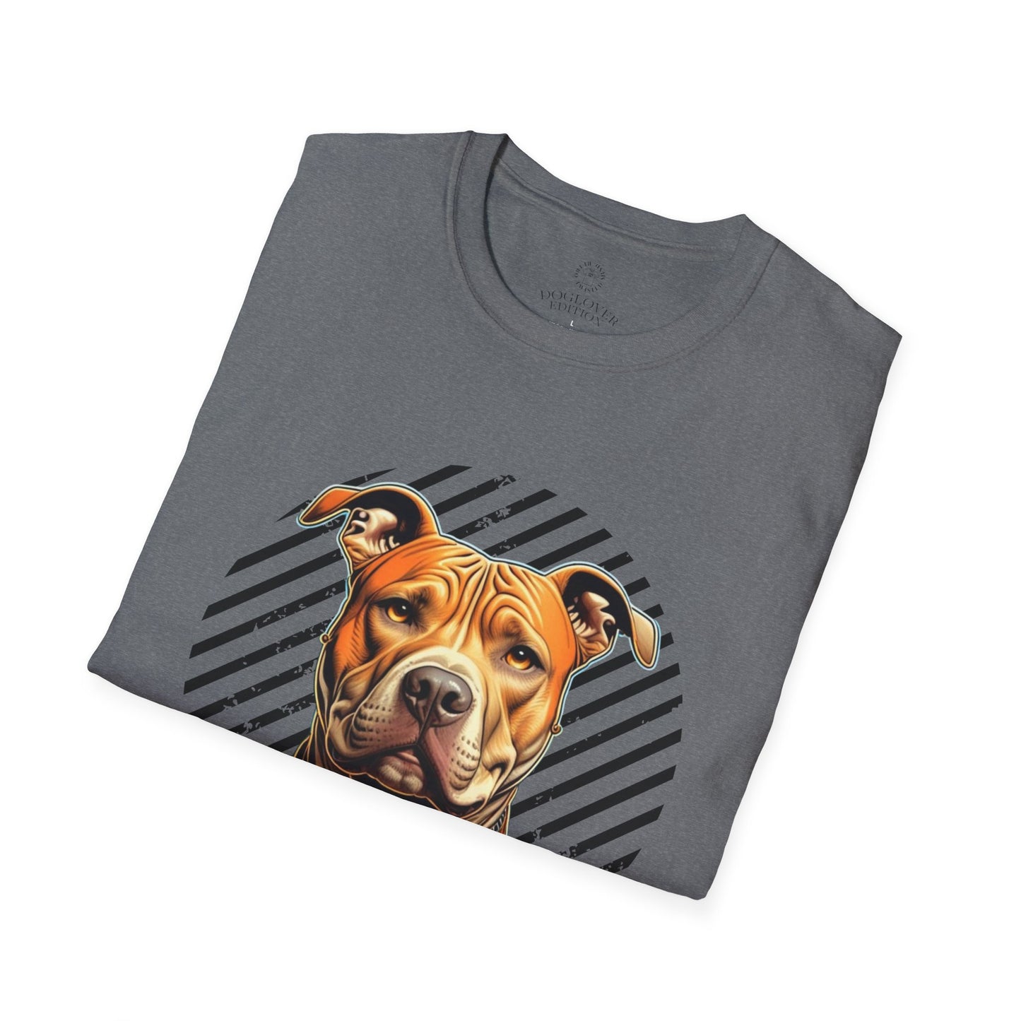 Unisex Softstyle T-Shirt - Pure Love Pitbull Graphic Tee