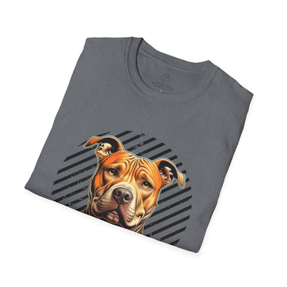 Unisex Softstyle T-Shirt - Pure Love Pitbull Graphic Tee