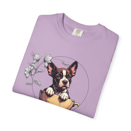 Coffee Pup Unisex Garment-Dyed T-shirt
