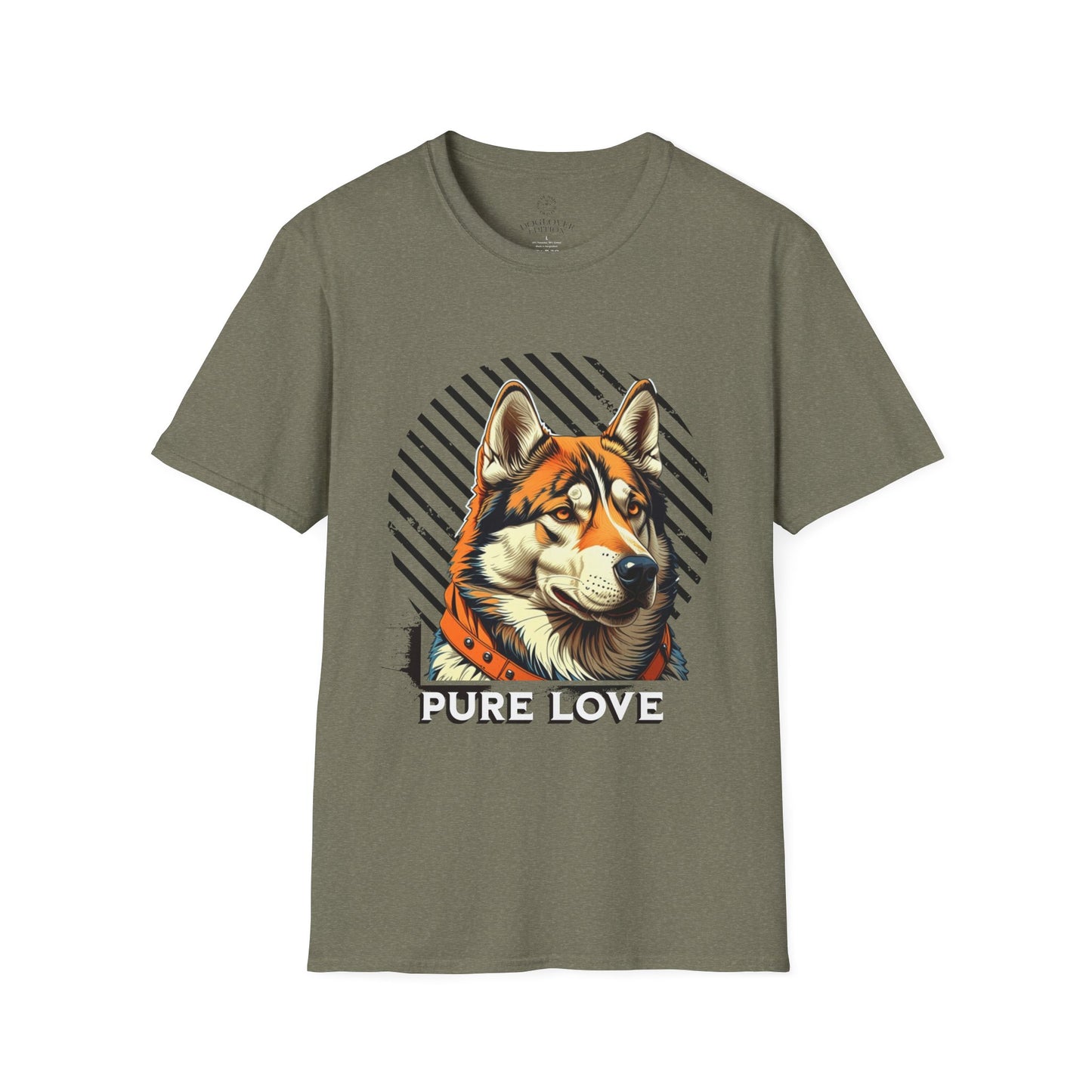 Pure Love Dog Unisex Softstyle T-Shirt - Perfect Gift for Dog Lovers