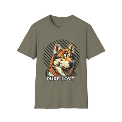 Pure Love Dog Unisex Softstyle T-Shirt - Perfect Gift for Dog Lovers
