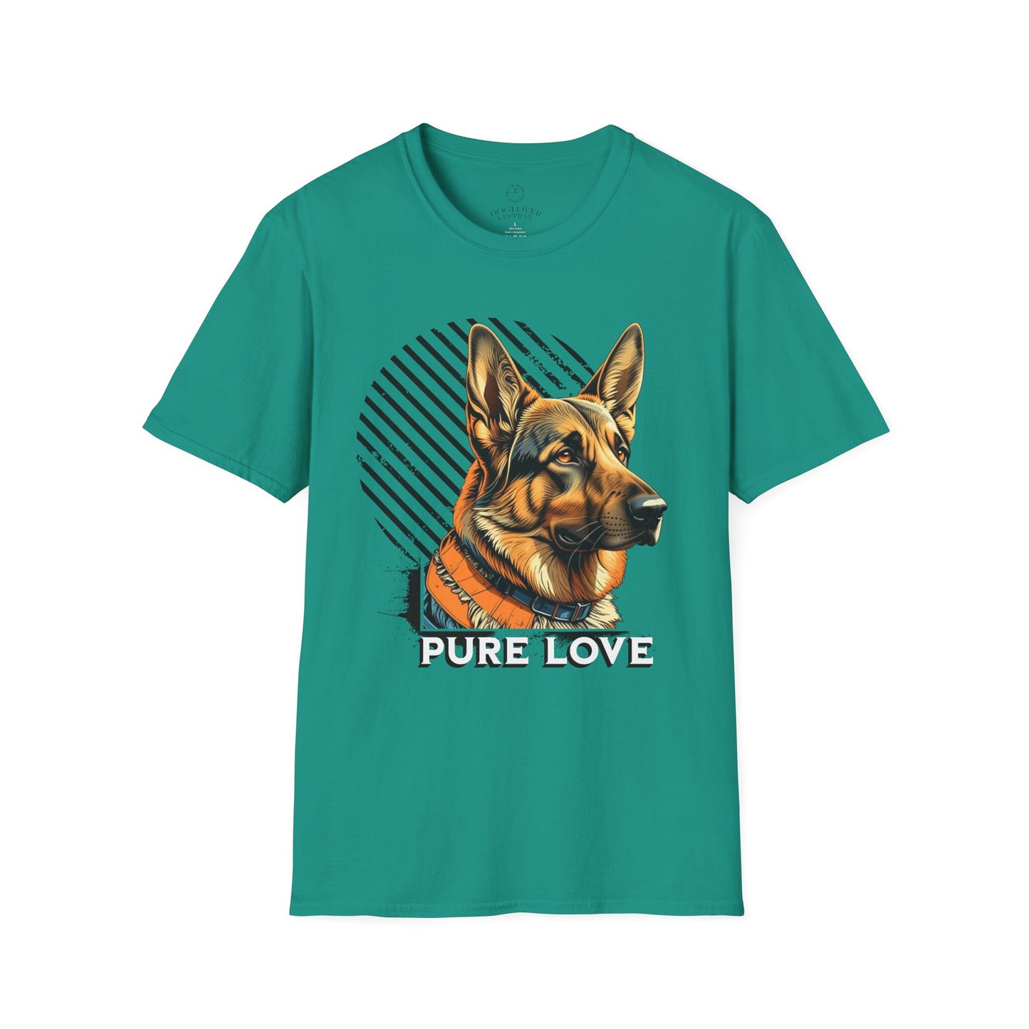 German Shepherd Pure Love Unisex Softstyle T-Shirt .dog