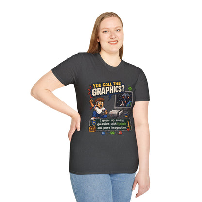 T-Shirt — "You Call This Graphics?" Retro Gamer Vintage Video Game Tee