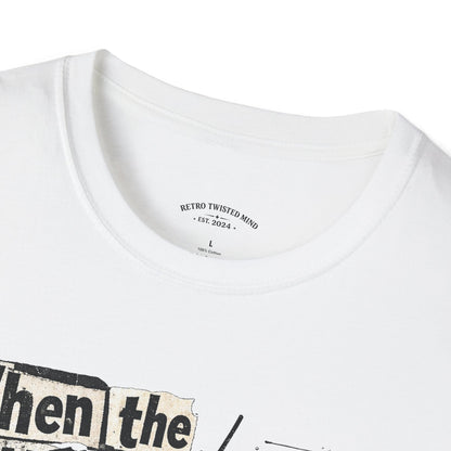 T‑Shirt — "When the owner fails, the dog gets blamed" Vintage Dog Humor Tee