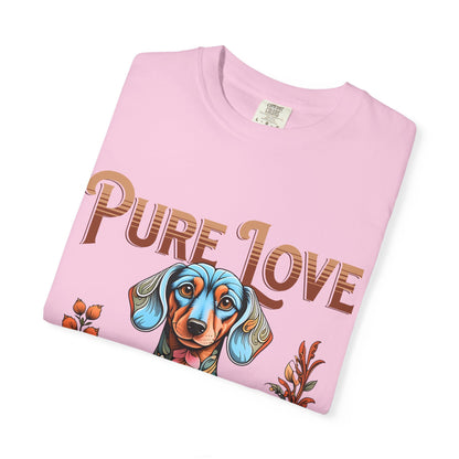 Cute Dachshund 'Pure Love' Unisex T-shirt - Perfect for Dog Lovers