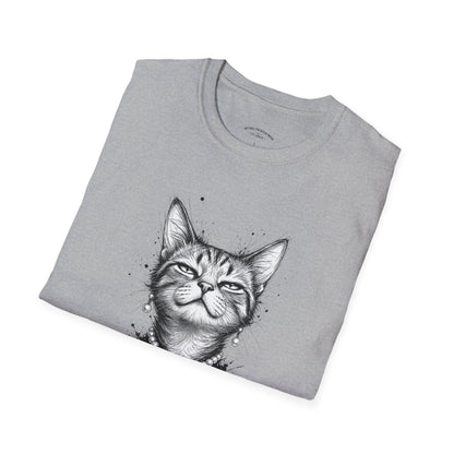 Cat T-Shirt — 'I Know I’m Fabulous' Cute Smiling Cat Graphic Tee