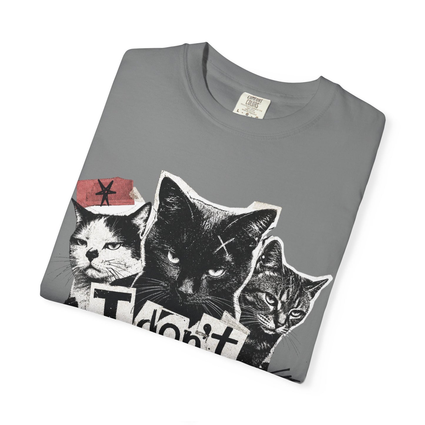 I Don’t Trust People Cat T-Shirt — Grunge Graphic Tee for Cat Lovers