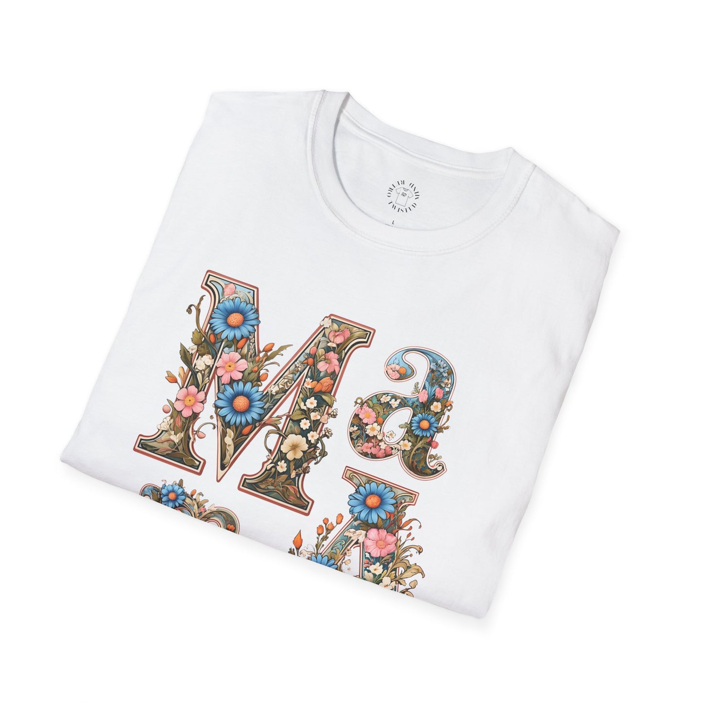 Floral Mama Unisex T-Shirt, Softstyle Tee, Casual Wear, Gift for Mother day,mama