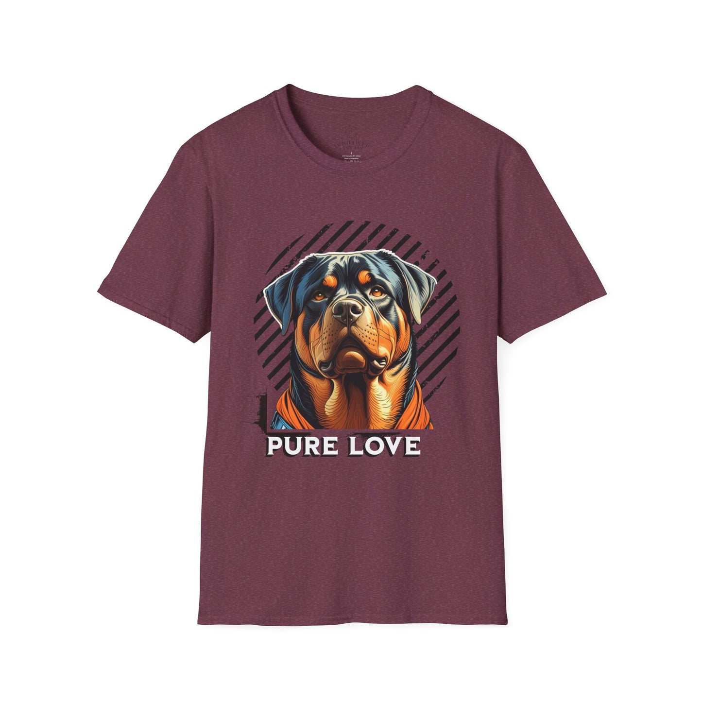 Pure Love Rottweiler Unisex Softstyle T-Shirt